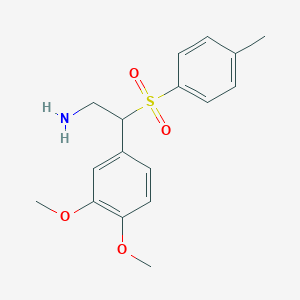 molecular formula C17H21NO4S B15095066 Benzeneethanamine, 3,4-dimethoxy-beta-[(4-methylphenyl)sulfonyl]- CAS No. 927999-82-4