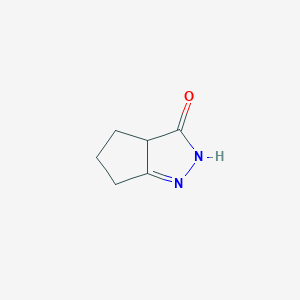 molecular formula C6H8N2O B15095078 3a,4,5,6-Tetrahydrocyclopenta[c]pyrazol-3(2h)-one CAS No. 74235-74-8