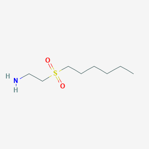 molecular formula C8H19NO2S B15095092 2-(Hexylsulfonyl)ethanamine CAS No. 771574-30-2