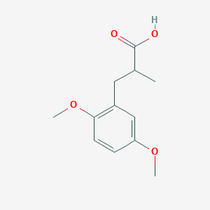 molecular formula C12H16O4 B15095132 3-(2,5-Dimethoxy-phenyl)-2-methyl-propionic acid 