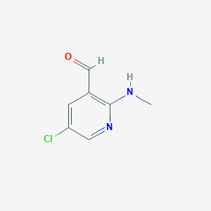 3-Pyridinecarboxaldehyde, 5-chloro-2-(methylamino)-