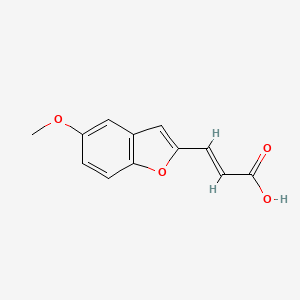 molecular formula C12H10O4 B15095171 3-(5-Methoxy-benzofuran-2-yl)-acrylic acid 