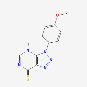 3-(4-Methoxyphenyl)-3H-[1,2,3]triazolo[4,5-d]pyrimidin-7-yl hydrosulfide