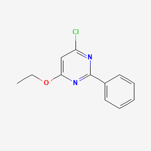 Pyrimidine, 4-chloro-6-ethoxy-2-phenyl-