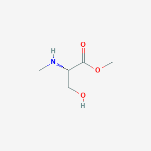 molecular formula C5H11NO3 B15095215 Methyl (2S)-3-hydroxy-2-(methylamino)propanoate 