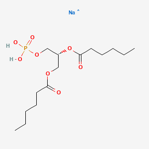 molecular formula C15H29NaO8P B15095230 1,2-Dihexanoyl-sn-glycero-3-phosphate (sodium salt) 