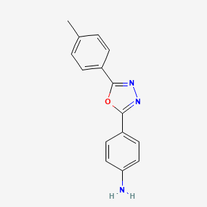 4-[5-(4-Methylphenyl)-1,3,4-oxadiazol-2-yl]aniline