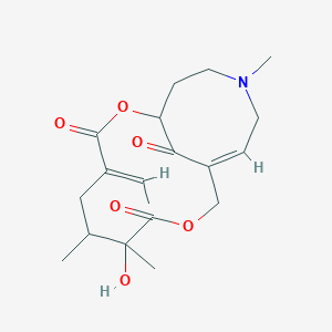 molecular formula C19H27NO6 B15095252 Crotaverrine 