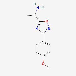 1,2,4-Oxadiazole-5-methanamine, 3-(4-methoxyphenyl)-alpha-methyl-