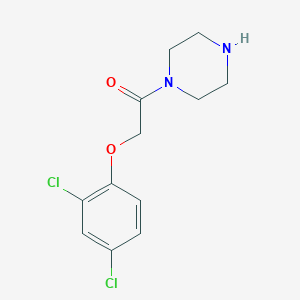 molecular formula C12H14Cl2N2O2 B15095287 2-(2,4-Dichlorophenoxy)-1-piperazin-1-ylethanone 