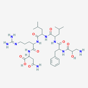 molecular formula C34H56N10O9 B15095292 H-bAla(2-OH)-DL-Phe-DL-Leu-DL-Leu-DL-Arg-DL-Asn-OH 