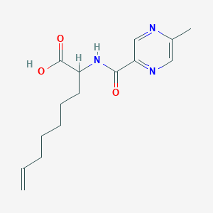 molecular formula C15H21N3O3 B1509532 2-[(5-Methylpyrazine-2-carbonyl)amino]non-8-enoic acid 