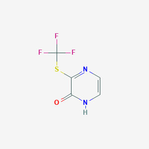 3-((Trifluoromethyl)thio)pyrazin-2(1H)-one