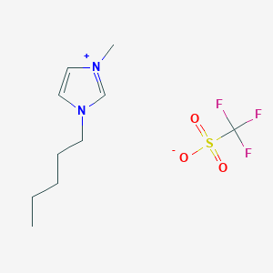 molecular formula C10H17F3N2O3S B15095338 1-Methyl-3-pentyl-1H-imidazol-3-ium trifluoromethanesulfonate 