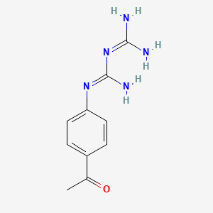 molecular formula C10H13N5O B15095348 Imidodicarbonimidicdiamide, N-(4-acetylphenyl)- CAS No. 88683-31-2