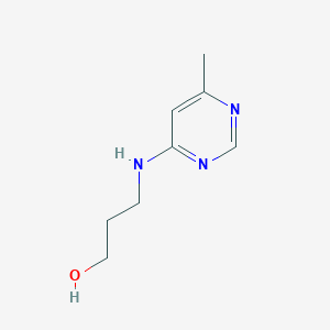 molecular formula C8H13N3O B15095393 3-[(6-Methylpyrimidin-4-yl)amino]propan-1-ol 