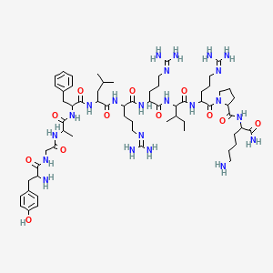 molecular formula C64H106N22O12 B15095407 (D-Ala3)-Dynorphin A (1-11) amide 