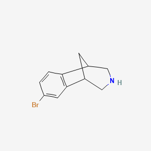 molecular formula C11H12BrN B15095426 7-Bromo-2,3,4,5-tetrahydro-1H-1,5-methanobenzo[d]azepine CAS No. 833480-19-6