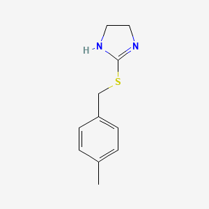 2-([(4-Methylphenyl)methyl]sulfanyl)-4,5-dihydro-1H-imidazole