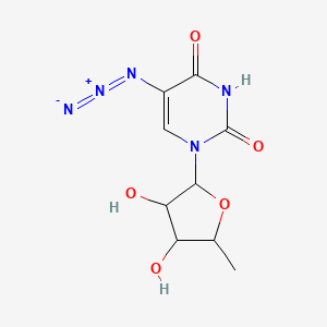 5-Azido-1-(3,4-dihydroxy-5-methyloxolan-2-yl)pyrimidine-2,4-dione