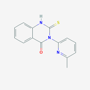 3-(6-Methylpyridin-2-yl)-2-sulfanyl-3,4-dihydroquinazolin-4-one