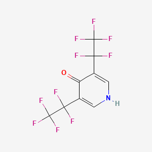 3,5-bis(1,1,2,2,2-pentafluoroethyl)-1H-pyridin-4-one