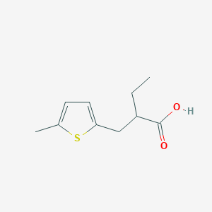 molecular formula C10H14O2S B15095547 2-((5-Methylthiophen-2-yl)methyl)butanoic acid 