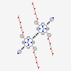 Di(4-pyridylethinyl) zinc bis[3-[2-[2-(2-methoxyethoxy)ethoxy]ethoxy]phenyl]porphyrin-ethinyl dimer