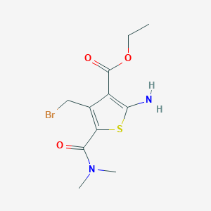 Ethyl 2-amino-4-(bromomethyl)-5-(dimethylcarbamoyl)thiophene-3-carboxylate