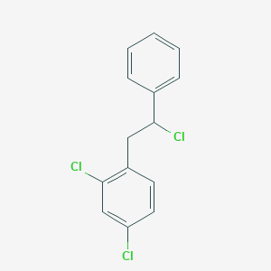 molecular formula C14H11Cl3 B15095583 2,4-Dichloro-1-(2-chloro-2-phenylethyl)benzene CAS No. 18826-54-5