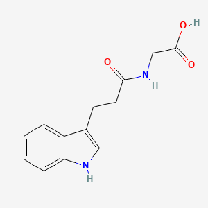 2-[3-(1H-indol-3-yl)propanoylamino]acetic Acid