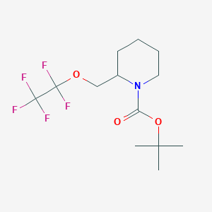 2-Pentafluoroethyloxymethyl-piperidine-1-carboxylic acid tert-butyl ester