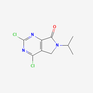 molecular formula C9H9Cl2N3O B1509561 2,4-二氯-6-异丙基-5H-吡咯并[3,4-d]嘧啶-7(6H)-酮 CAS No. 1079649-94-7