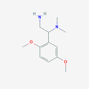 molecular formula C12H20N2O2 B15095638 1-(2,5-Dimethoxy-phenyl)-N*1*,N*1*-dimethyl-ethane-1,2-diamine 