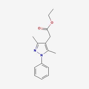 ethyl 2-(3,5-dimethyl-1-phenyl-1H-pyrazol-4-yl)acetate