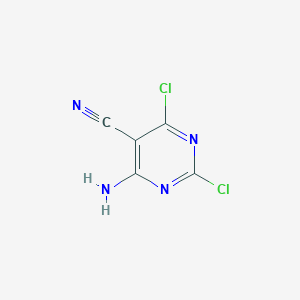 molecular formula C5H2Cl2N4 B15095753 4-Amino-2,6-dichloropyrimidine-5-carbonitrile 