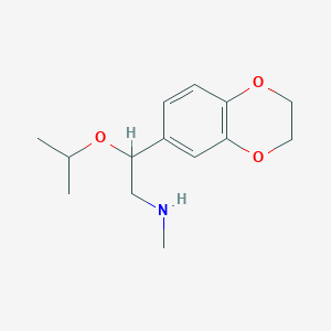 1,4-Benzodioxin-6-ethanamine, 2,3-dihydro-N-methyl-beta-(1-methylethoxy)-