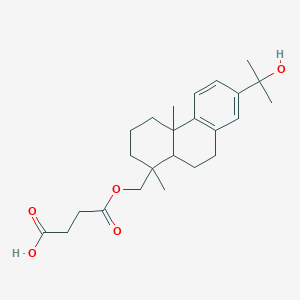 molecular formula C24H34O5 B15095797 4-[[7-(2-Hydroxypropan-2-yl)-1,4a-dimethyl-2,3,4,9,10,10a-hexahydrophenanthren-1-yl]methoxy]-4-oxobutanoic acid 