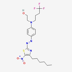 Ethanol,2-[[4-[2-(4-hexyl-5-nitro-2-thiazolyl)diazenyl]phenyl](4,4,4-trifluorobutyl)amino]-