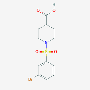 1-(3-Bromobenzenesulfonyl)piperidine-4-carboxylic acid