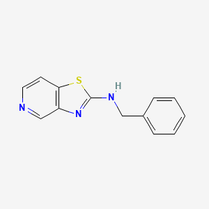 molecular formula C13H11N3S B15095856 N-benzyl[1,3]thiazolo[4,5-c]pyridin-2-amine CAS No. 62638-75-9