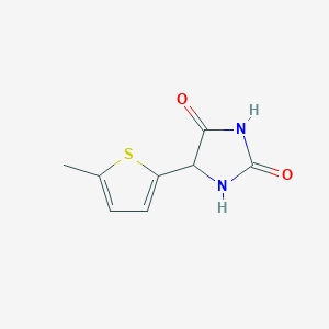 molecular formula C8H8N2O2S B15095863 5-(5-Methylthiophen-2-yl)imidazolidine-2,4-dione 