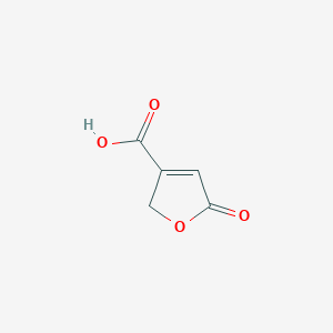 molecular formula C5H4O4 B15095881 5-oxo-2H-furan-3-carboxylic acid 