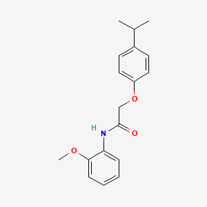 molecular formula C18H21NO3 B15095884 N-(2-methoxyphenyl)-2-[4-(propan-2-yl)phenoxy]acetamide 