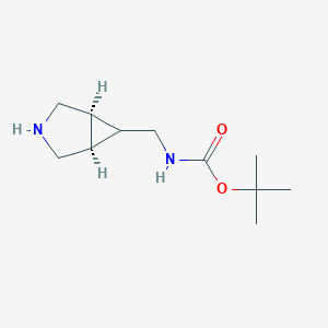 B150959 Tert-butyl N-[[(1S,5R)-3-azabicyclo[3.1.0]hexan-6-YL]methyl]carbamate CAS No. 134575-12-5