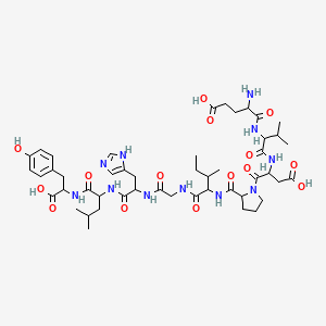 molecular formula C48H71N11O15 B15095909 H-glu-val-asp-pro-ile-gly-his-leu-tyr-oh 