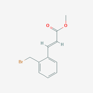 molecular formula C11H11BrO2 B15095927 2-Propenoic acid, 3-[2-(bromomethyl)phenyl]-, methyl ester 