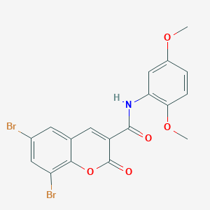 molecular formula C18H13Br2NO5 B15095931 C18H13Br2NO5 