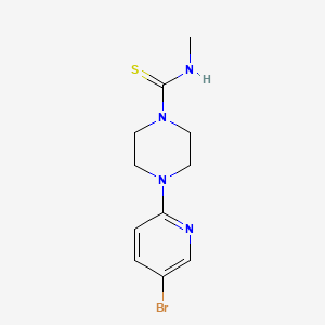 4-(5-bromopyridin-2-yl)-N-methylpiperazine-1-carbothioamide