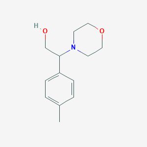 molecular formula C13H19NO2 B15095938 beta-p-Tolyl-4-morpholineethanol CAS No. 7608-05-1